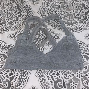 Gray lace Bralette